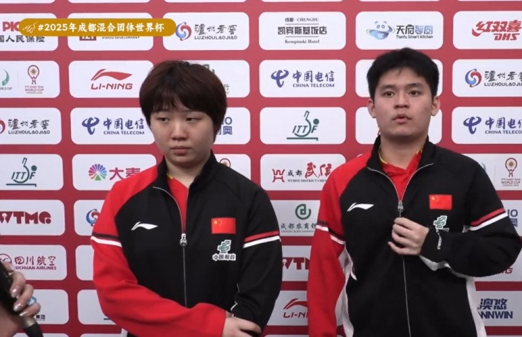 林诗栋/蒯曼: 赛前做了充分准备, 无论打哪个项目都会全力以赴