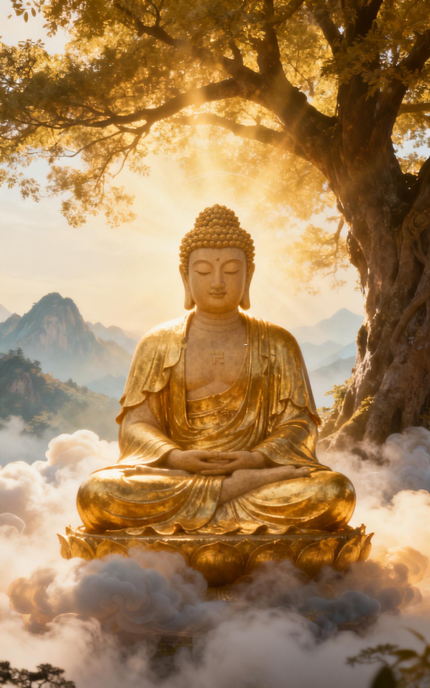 前半句说给旧因果，后半句去迎新旷野。释迦牟尼佛前敬拜：烂事不回头，好运长驱入。祈