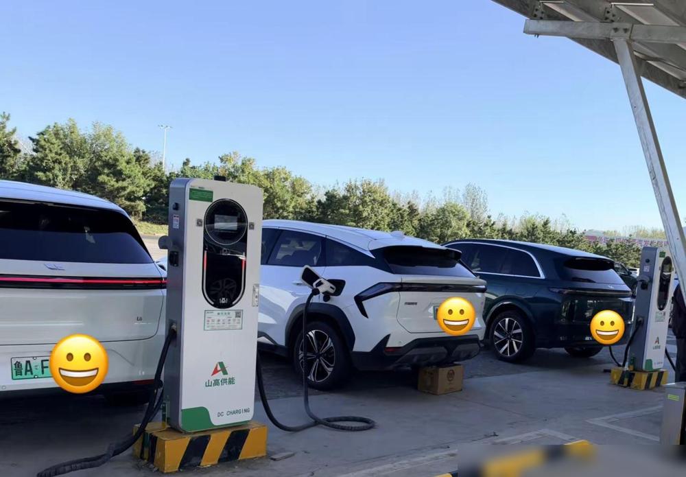 之前国庆高速服务区充电桩，曾见过10个桩8个混动。这事我自己前阵子也碰上过。