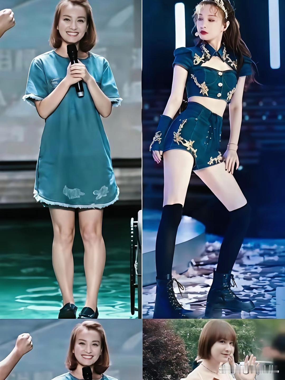 变化真大连腿都不一样了