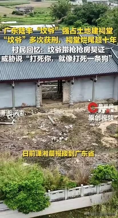 “打死你就像打死一条狗！”广东陆丰，这名被叫作“坟爷”的男子，身兼汕尾、陆丰两级