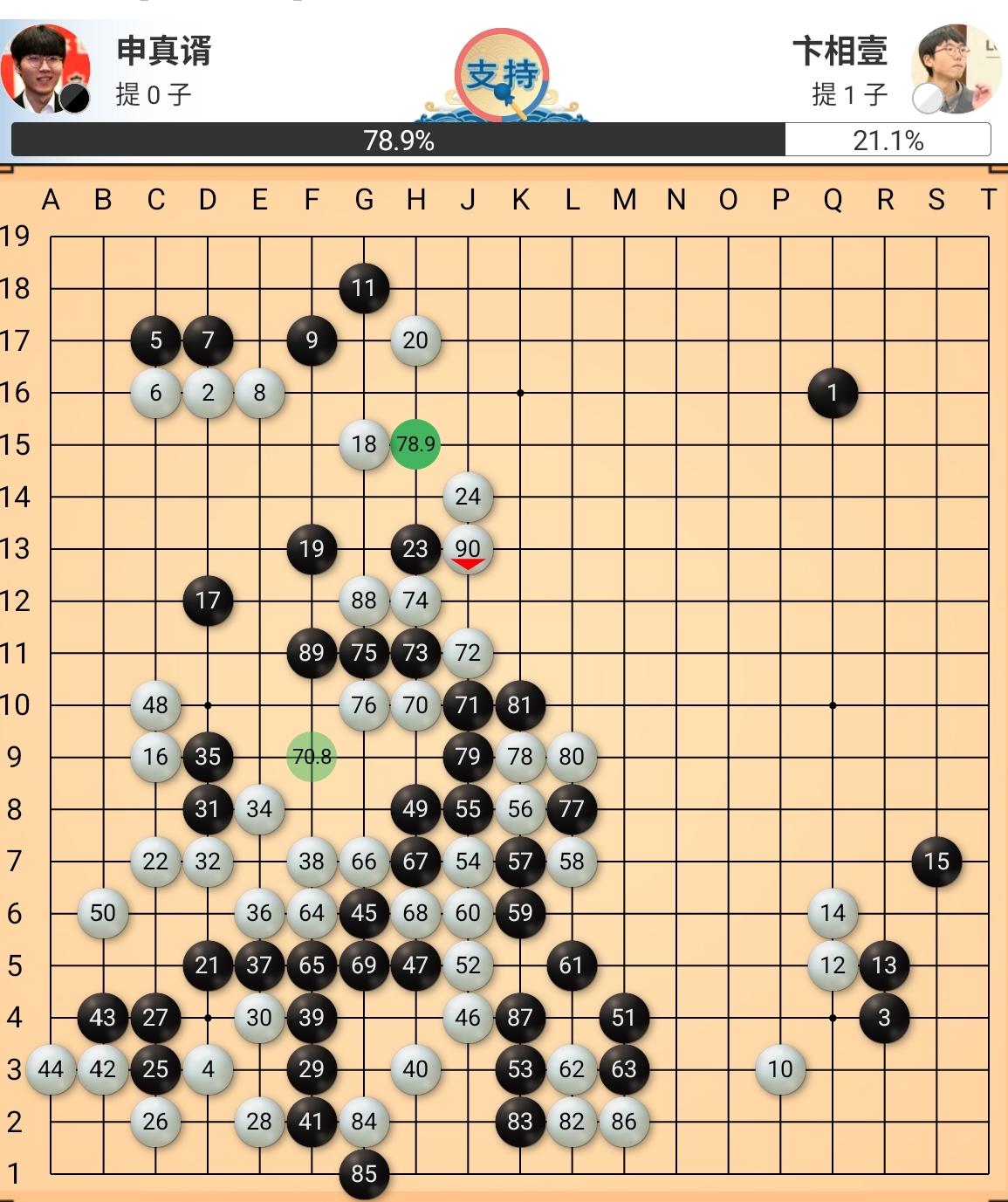 大卞生死一搏小申面临选择第4届烂柯杯世界围棋公开赛进入最后的决斗，申真谞/