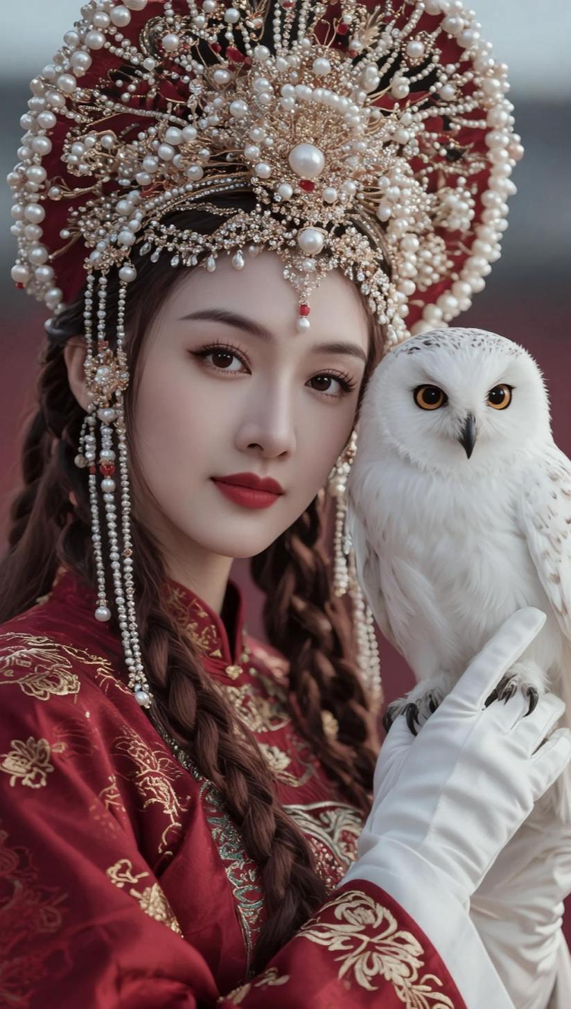 AI俄风珍珠写真随变ai随便玩高级感拍照高级感写真又美又飒