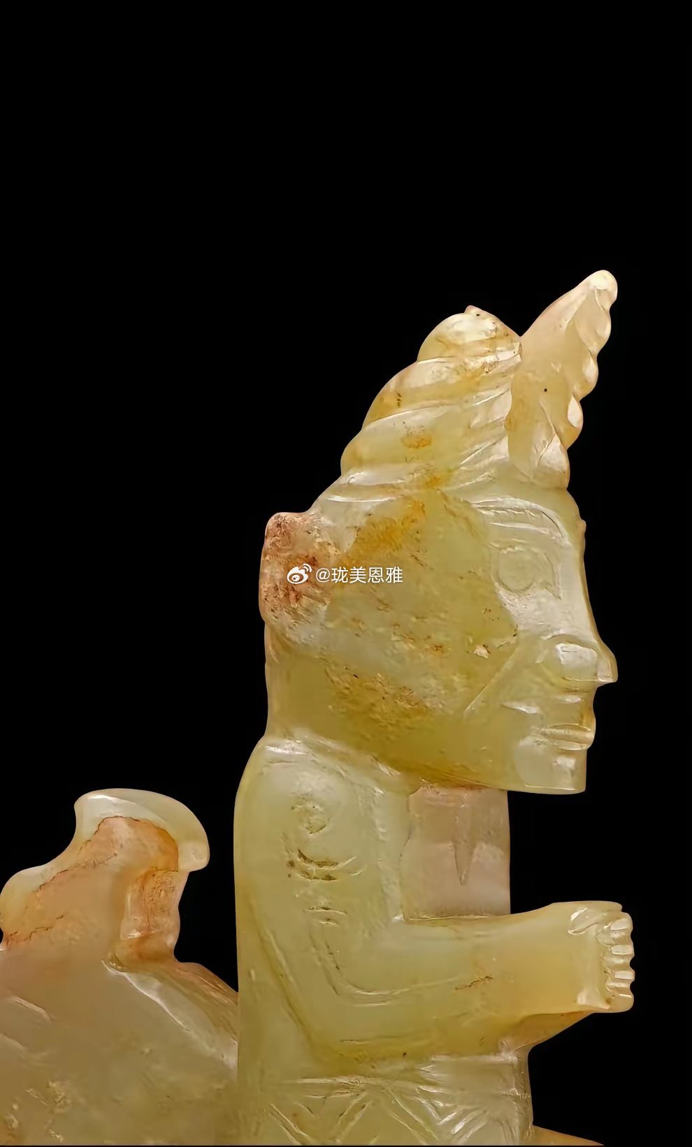 不要怀疑商代人的审美观这种发型在现代的某一天，一定会流行起来的！