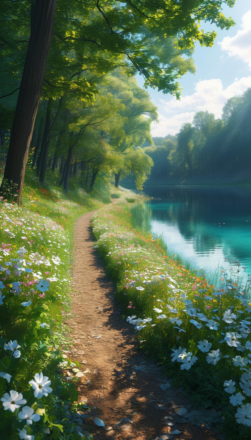 上联:小路清风过下联:绿池碧影摇