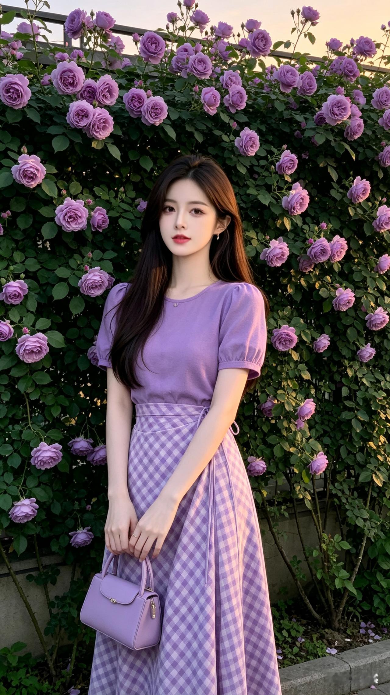 紫罗兰色的浪漫，少女心满满的一天🌸💖