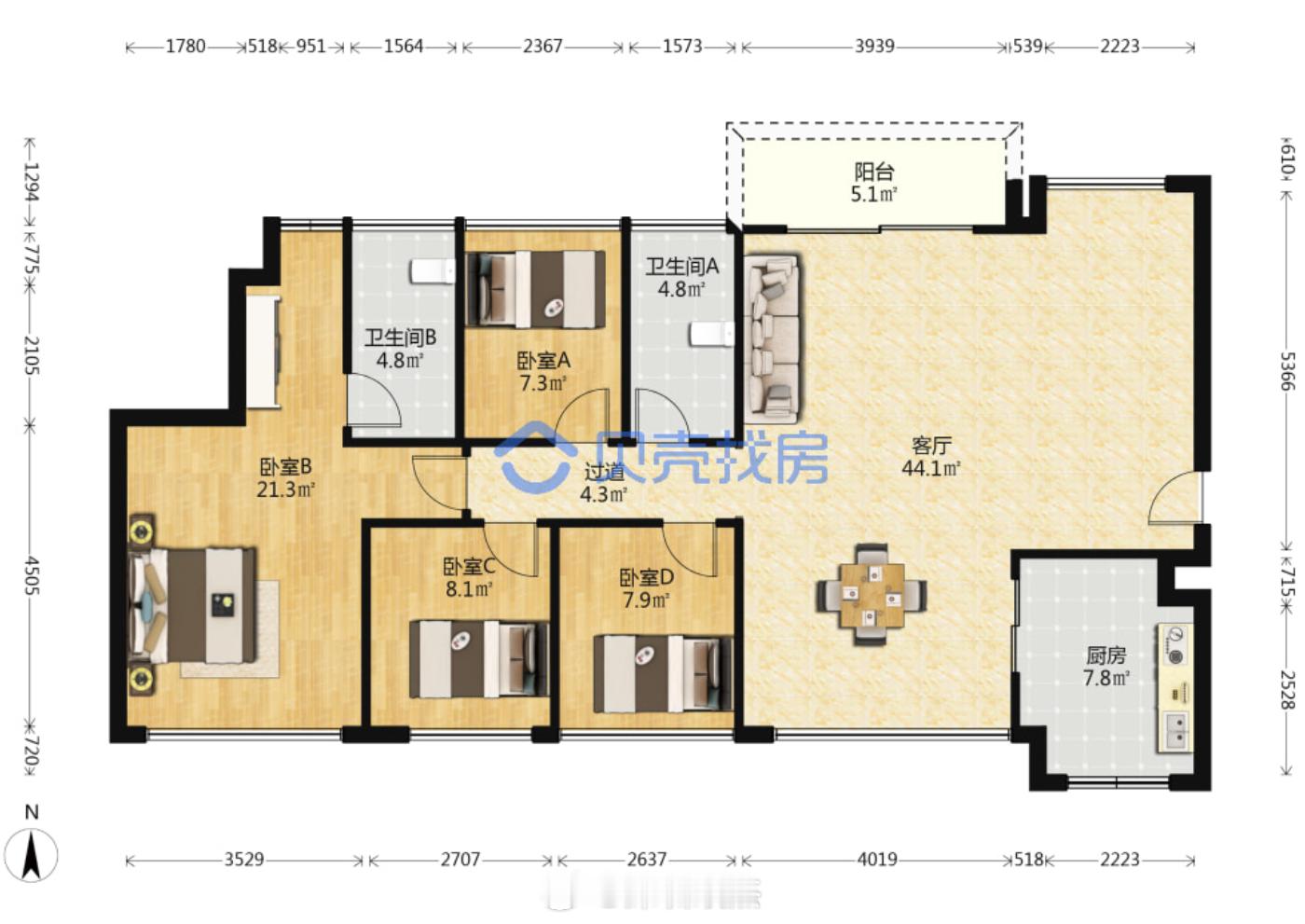 龙华壹城中心璞誉府141平788万成交，单价5.5万，业主原购价1008万左右。