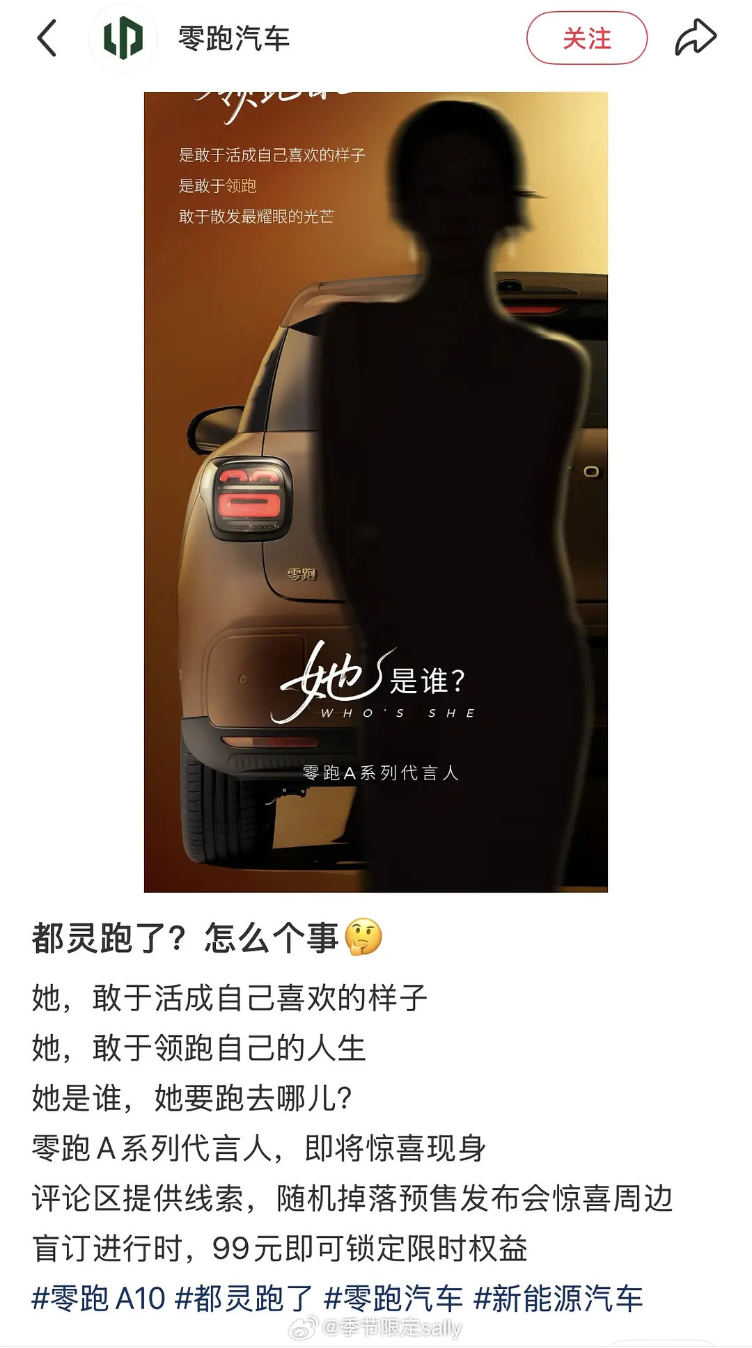 陈都灵新商务车代官宣预热