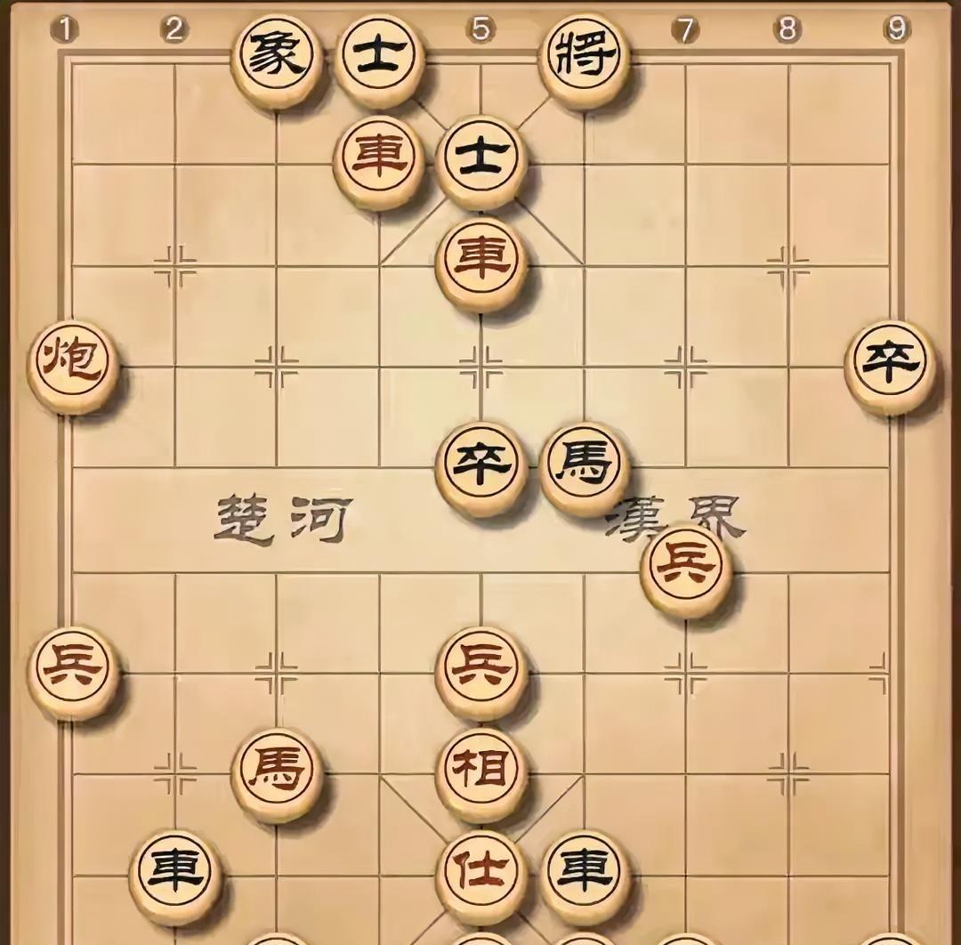 盘面上，黑棋攻势凌厉，炮锁金闸，双车喋血，一步连杀即置红帅于死地。在生死攸关之际