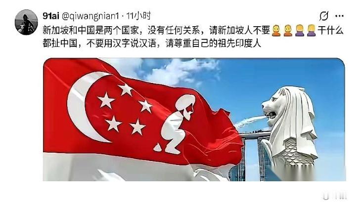 这两天，外网被一句极度刺耳的反讽刷爆了：“请新加坡尊重自己的祖先印度人，别干什么