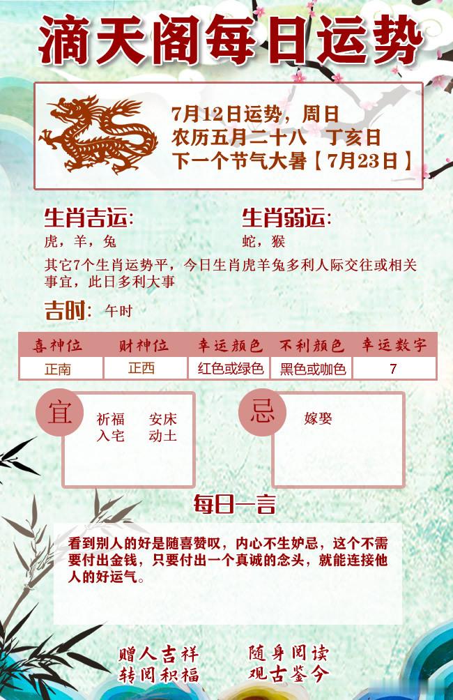 明日运势播报
