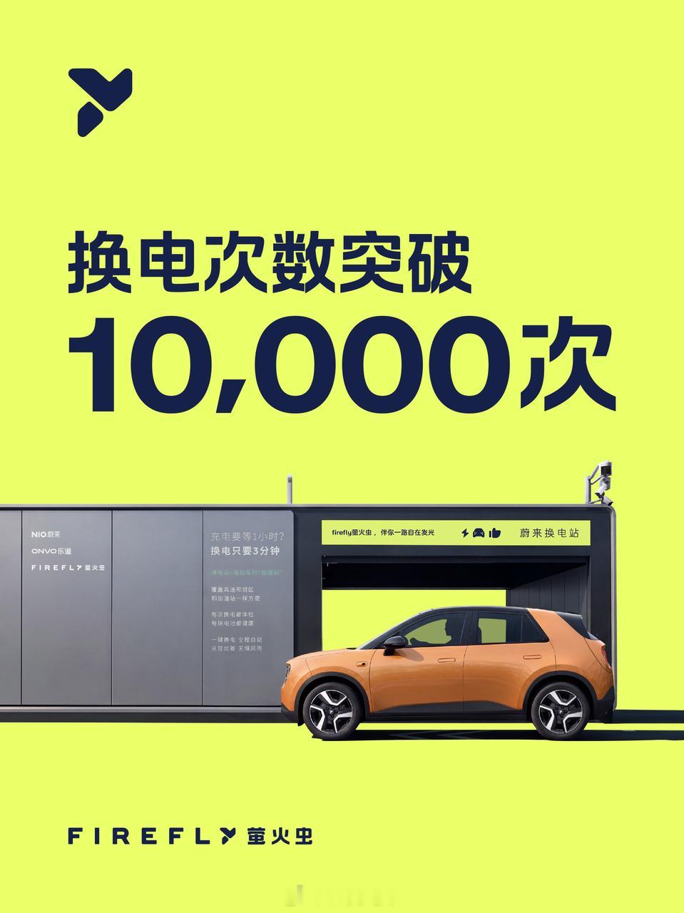 萤火虫这么快10,000次换电了？5代站刚铺了42座的战绩。​​​