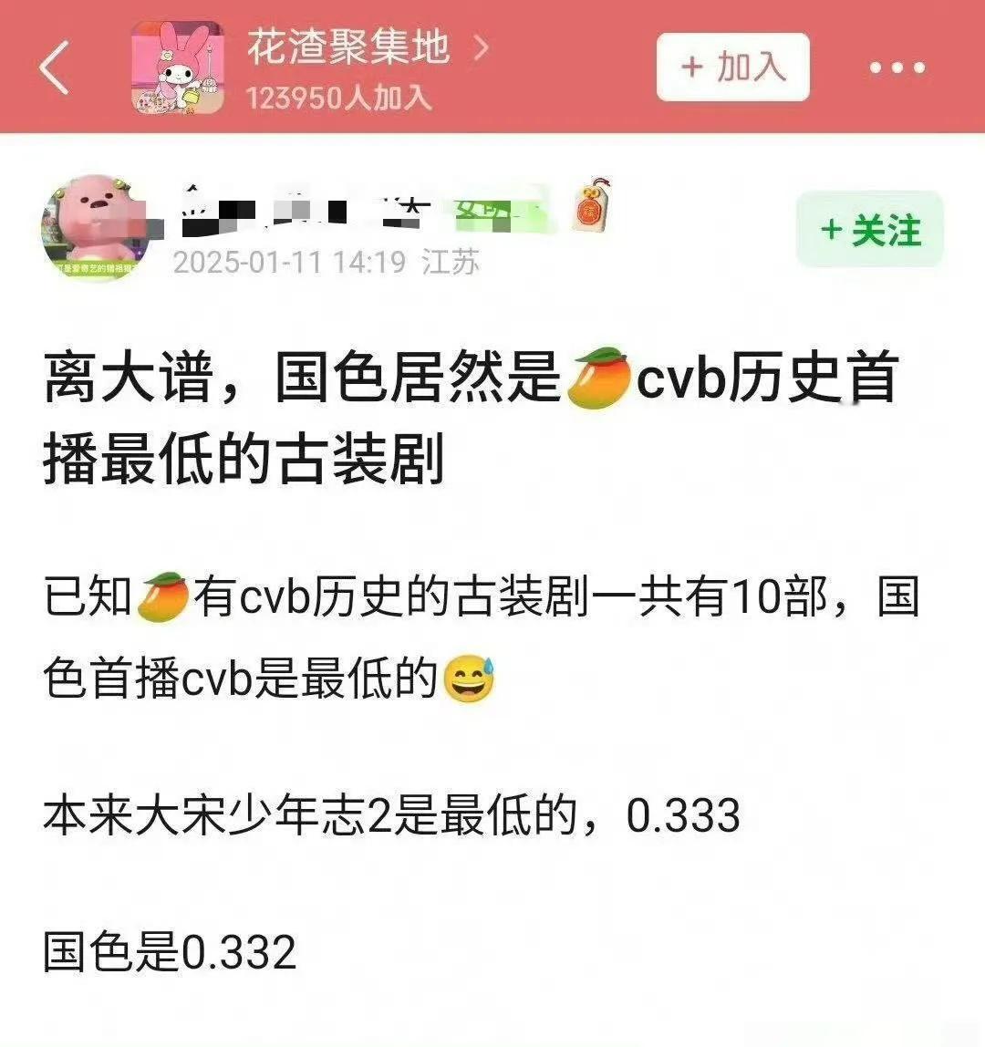 国色芳华虽然在很努力的炒cp了，但是收视率还是扑街了[抠鼻]看来靠炒cp走不远啊