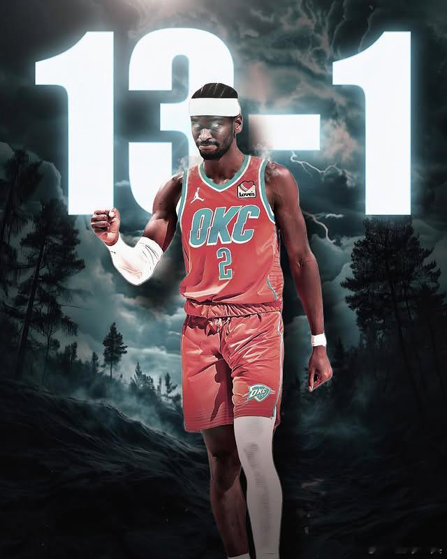 亚历山大三节轰下33分，提前打卡下班！本赛季亚历山大出战14场比赛，已经有8场未