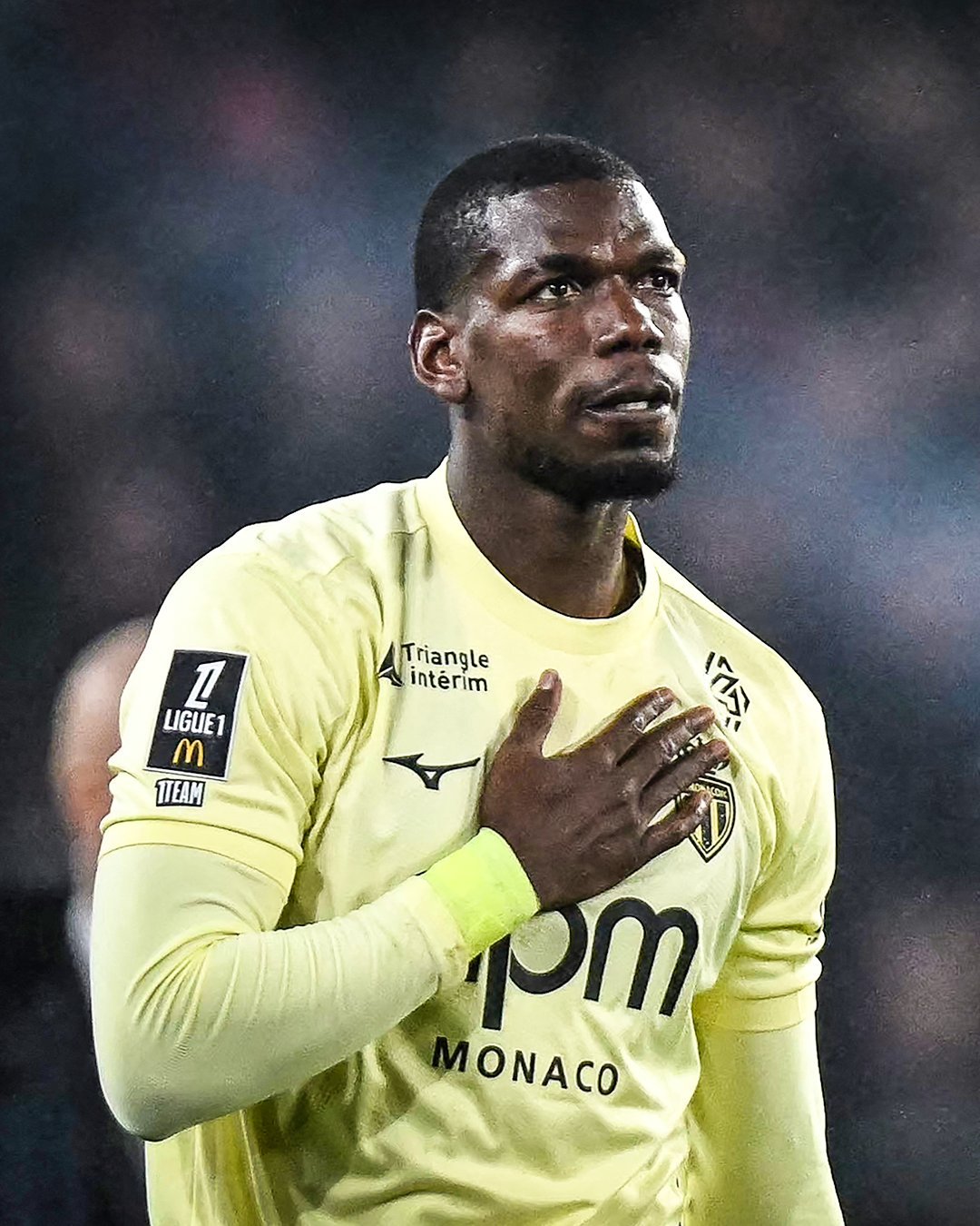 博格巴终于回归了职业赛场，今日凌晨，法甲联赛，摩纳哥客场1-4不敌雷恩，32岁的