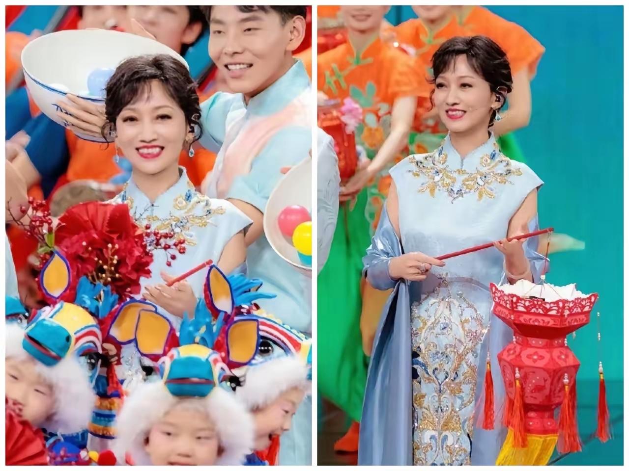 央视元宵晚会一开场，赵雅芝一亮相，我真的当场看呆了！73岁的她，不是靠妆容取