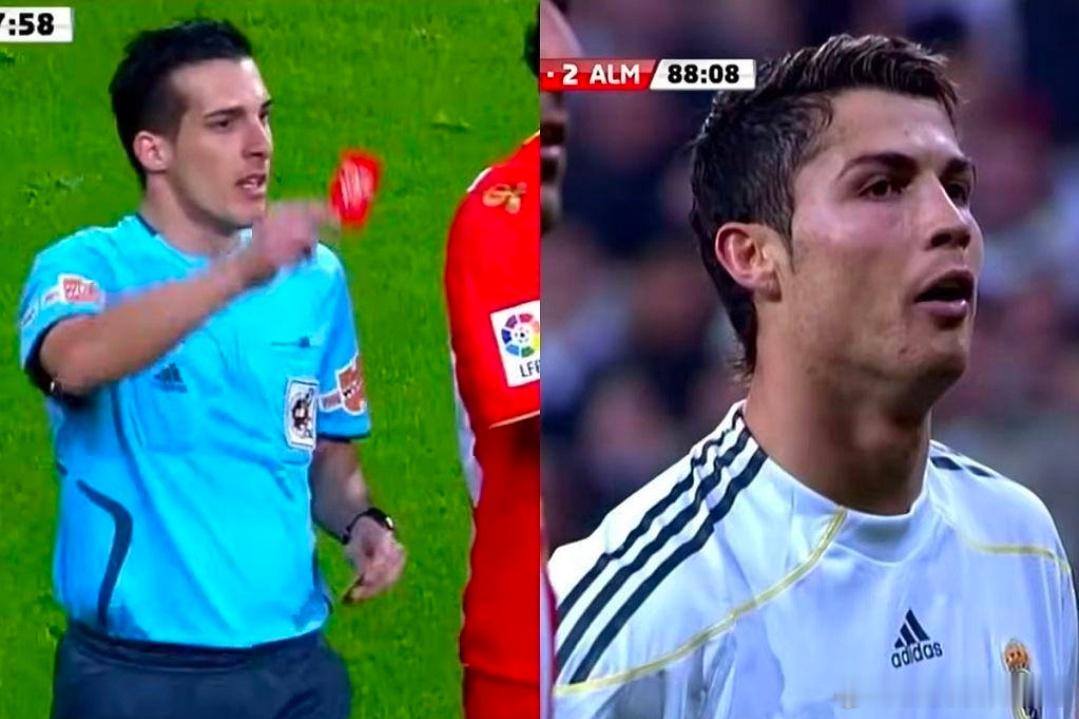 前裁判：当年罚下C罗后高层说惹祸了，之后2年未能执法皇马据西班牙《每日体育报》报