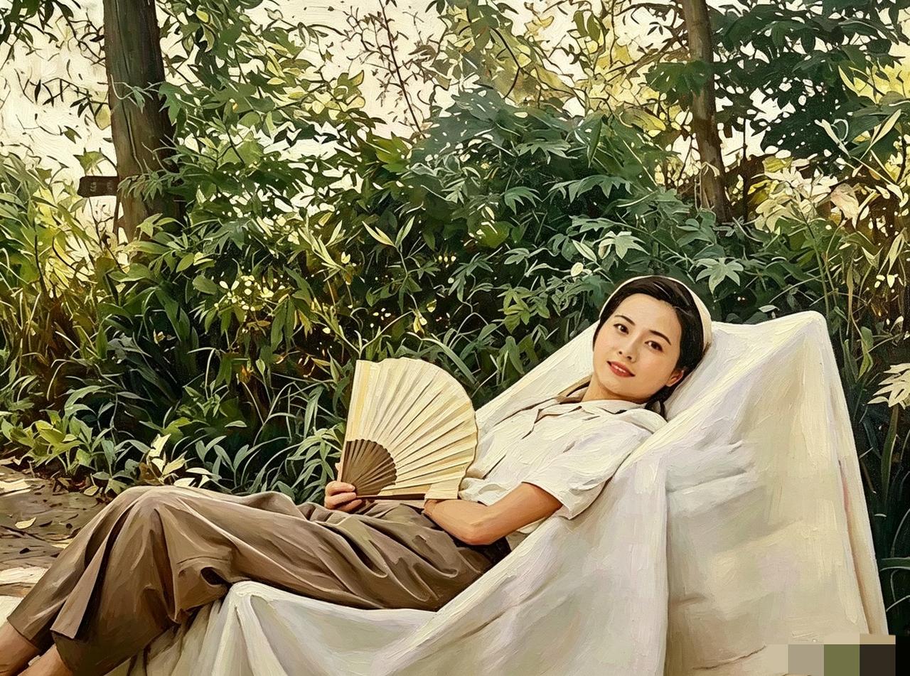 陈毅夫人张茜有多美？1956年在西安的一张留影，她34岁，气质温婉大方