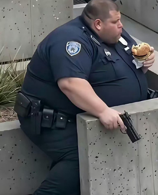 卧槽，美国这种警察是咋招聘进去的？这该不是AI生成的吧？