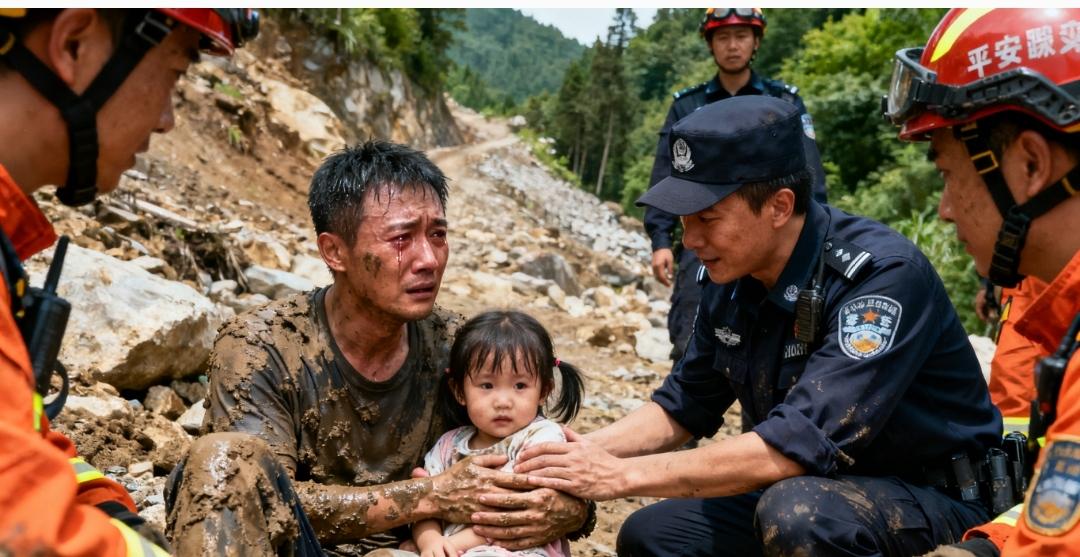 破防了！辽宁所长满身泥坐地痛哭，只因找到4岁女童！这波操作太暖家人们，谁看