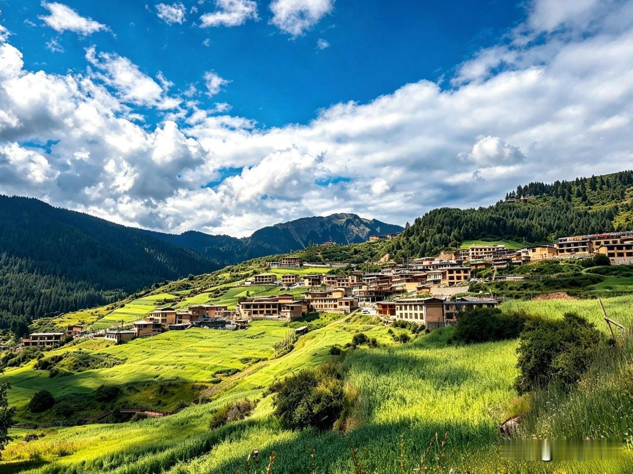 甘南仙境扎尕那，实在是太美，忍不住再次分享见过比电影特效还美的风景吗？甘南扎