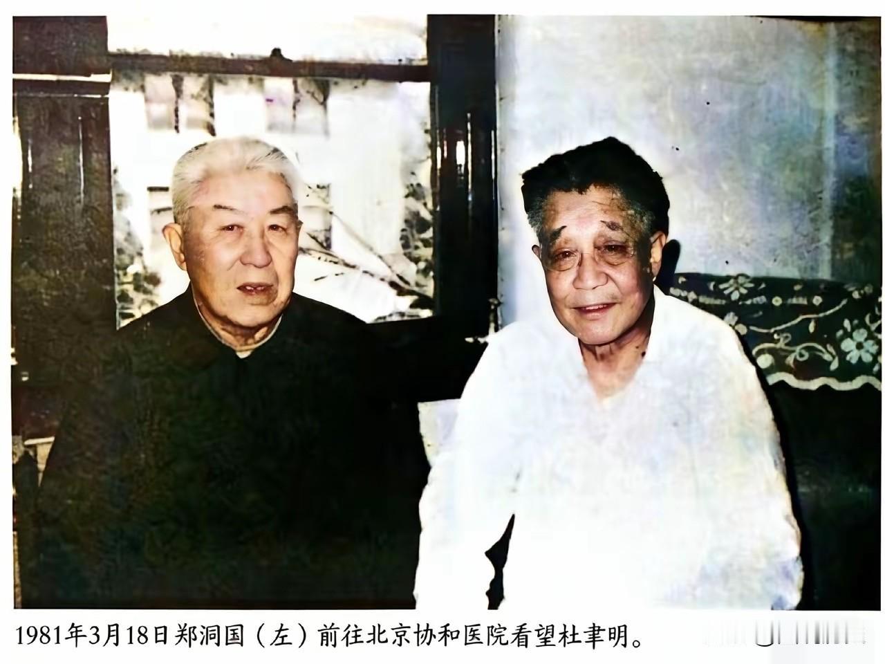 生死莫逆之交1981年3月18日，在北京协和医院杜聿明的病房里，来个一位特殊