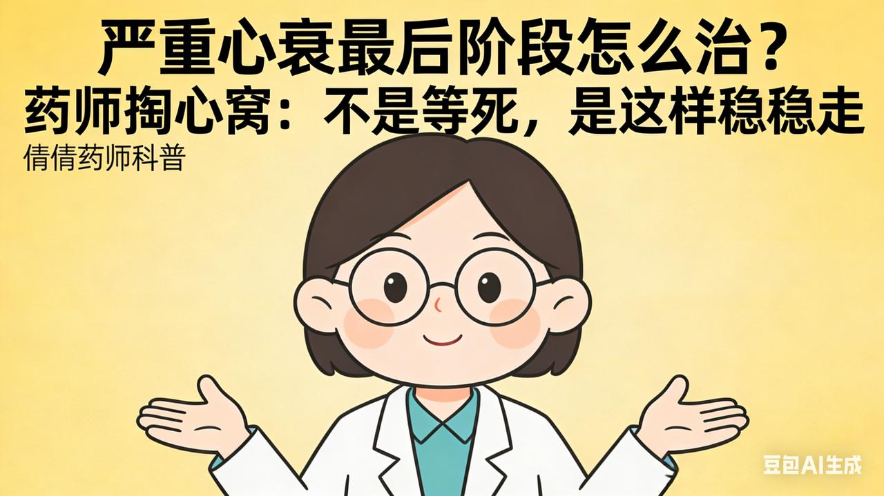 严重心衰最后阶段怎么治？药师掏心窝：不是等死，是这样稳稳走大家好，我是倩倩