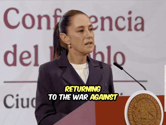 大爱无疆：墨西哥女总统称打击贩毒集团的战争是非法的！墨西哥女总统克劳迪娅·欣鲍姆