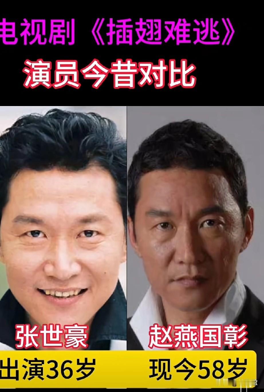 电视剧《插翅难逃》演员今昔对比你更喜欢谁的演技呢？