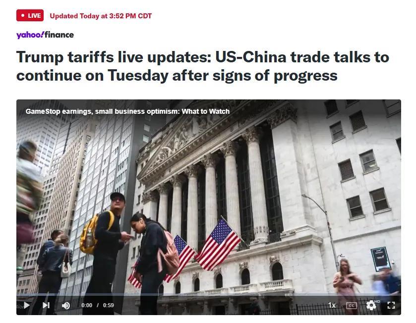 中美伦敦会谈，特朗普说“不容易”。感觉是稀土管制效果太好，大家都懵逼了，包括我们