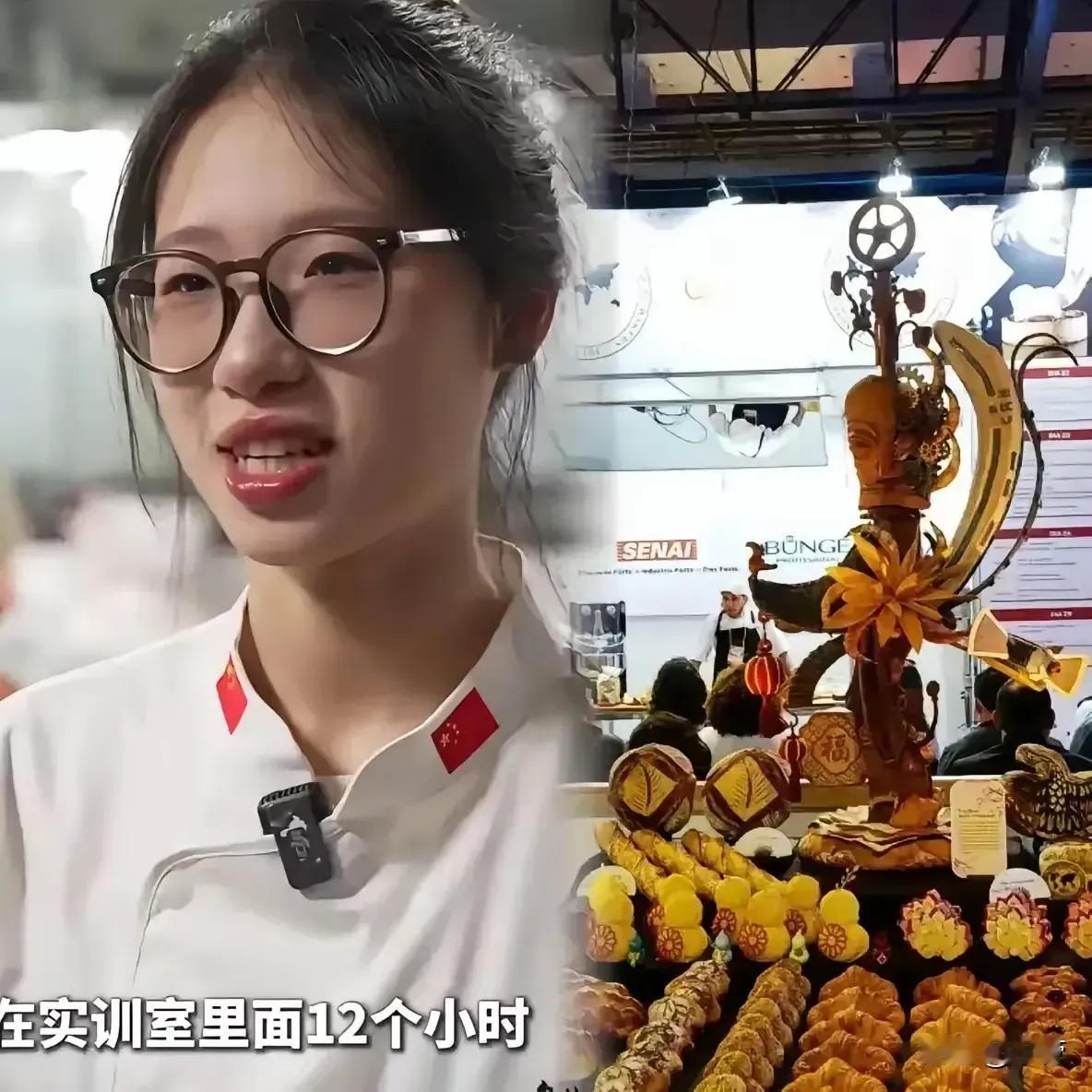 太给中国长脸了！​浙江21岁女大专生为了证明自己，不比本科生差，
