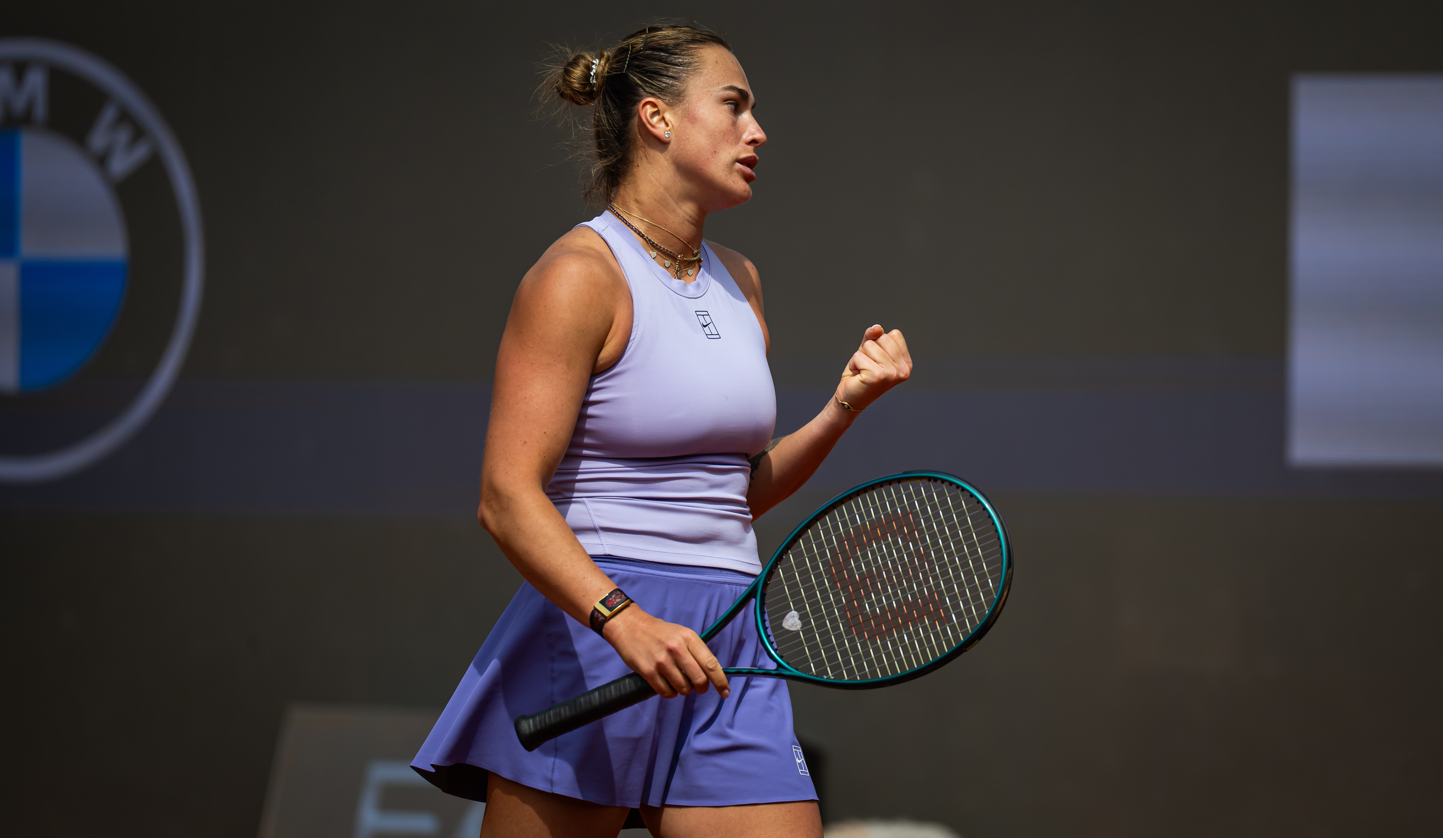 萨巴伦卡收获罗马站开门红🔥WTA1000罗马站第二轮，马德里站冠军、头号种子萨