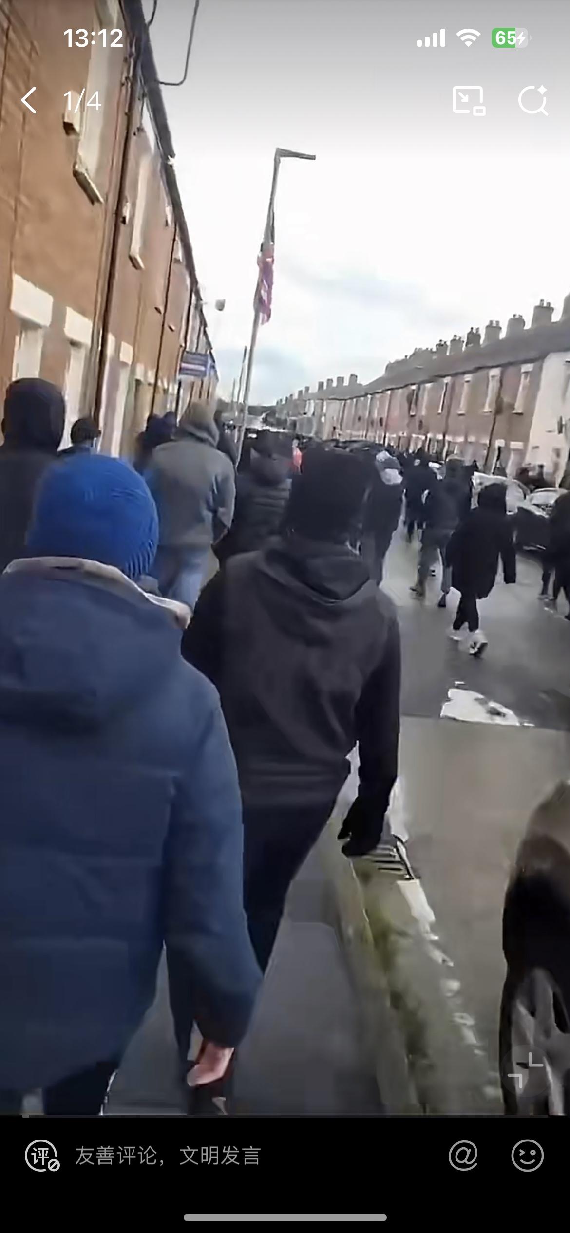 北爱尔兰爆发白人针对外来移民的无差别暴力袭击事件，起因是一名苏丹非法移民割喉杀死