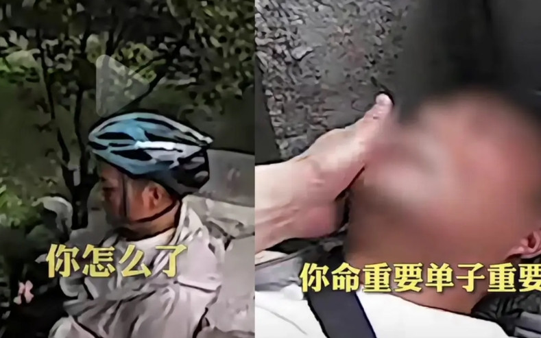 火到央视了，这就是特别的缘分。7月9日，浙江杭州一外卖小哥坐在路边，执勤的交