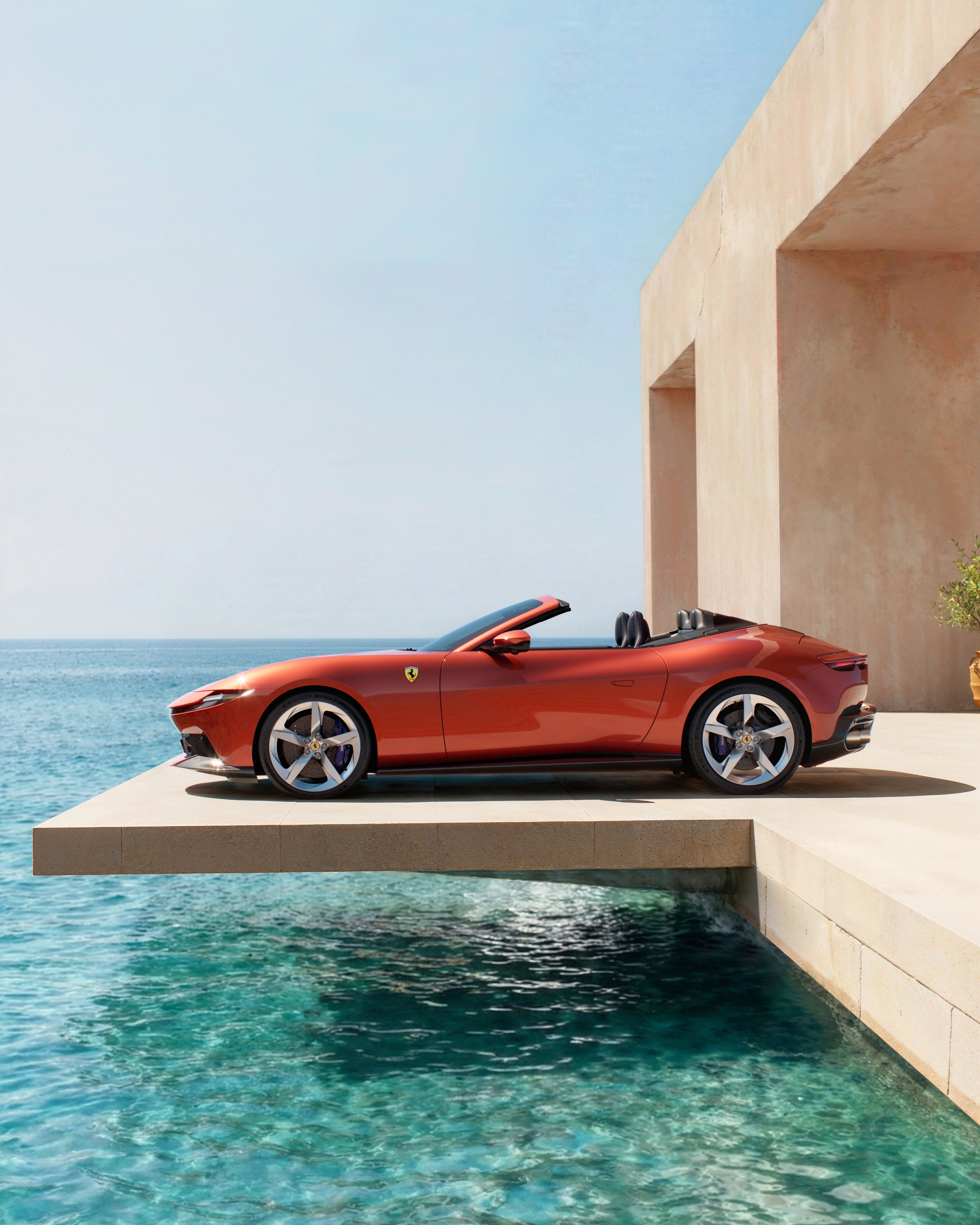 全新法拉利AmalfiSpider，新车配备个性化定制软顶敞篷，仅需13.5秒