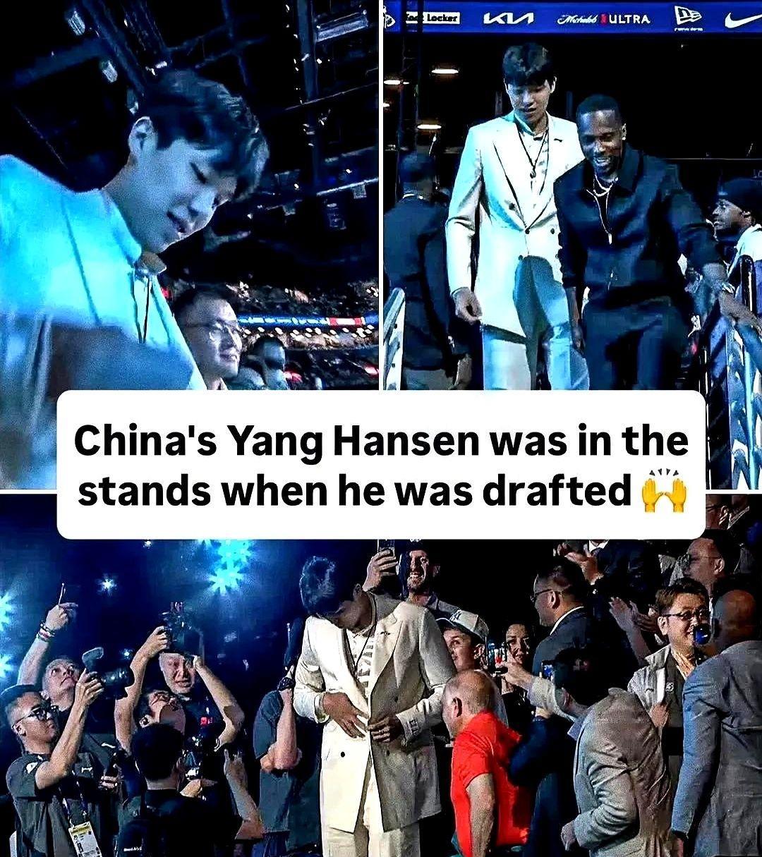选对经纪人很重要！杨瀚森上台前深情拥抱富保罗你瞅瞅这圈子里的门道，想混出头光有