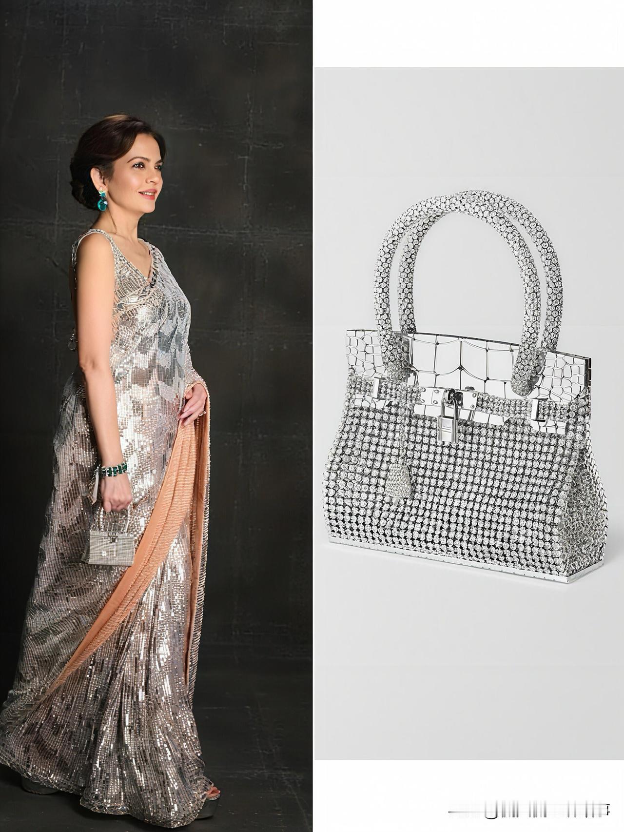 价值1365万元的罕见爱马仕包！亚洲首富穆克什·安巴尼的妻子尼塔·安巴尼，拎着它