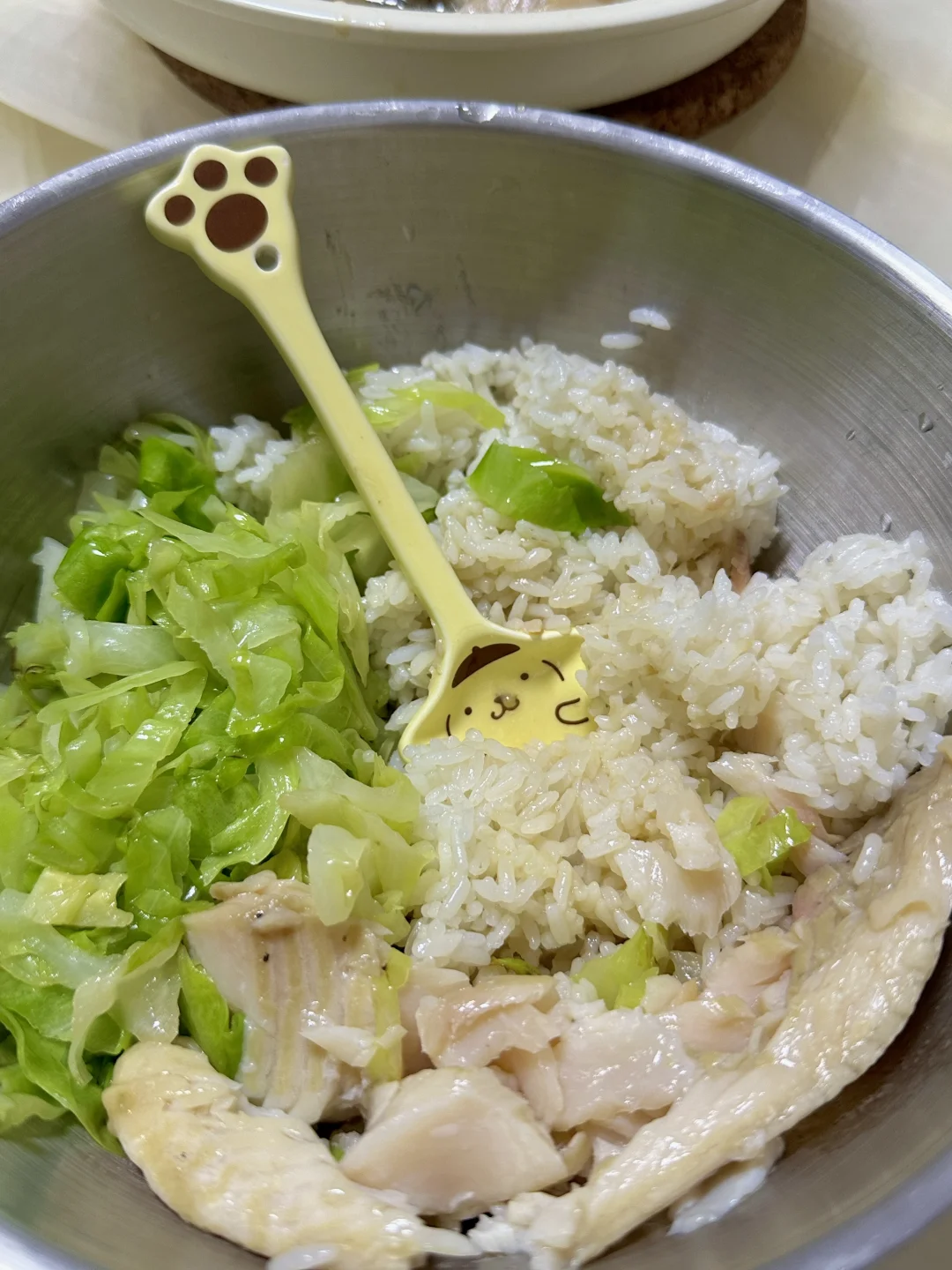 爱上减脂餐之包菜鱼肉拌饭