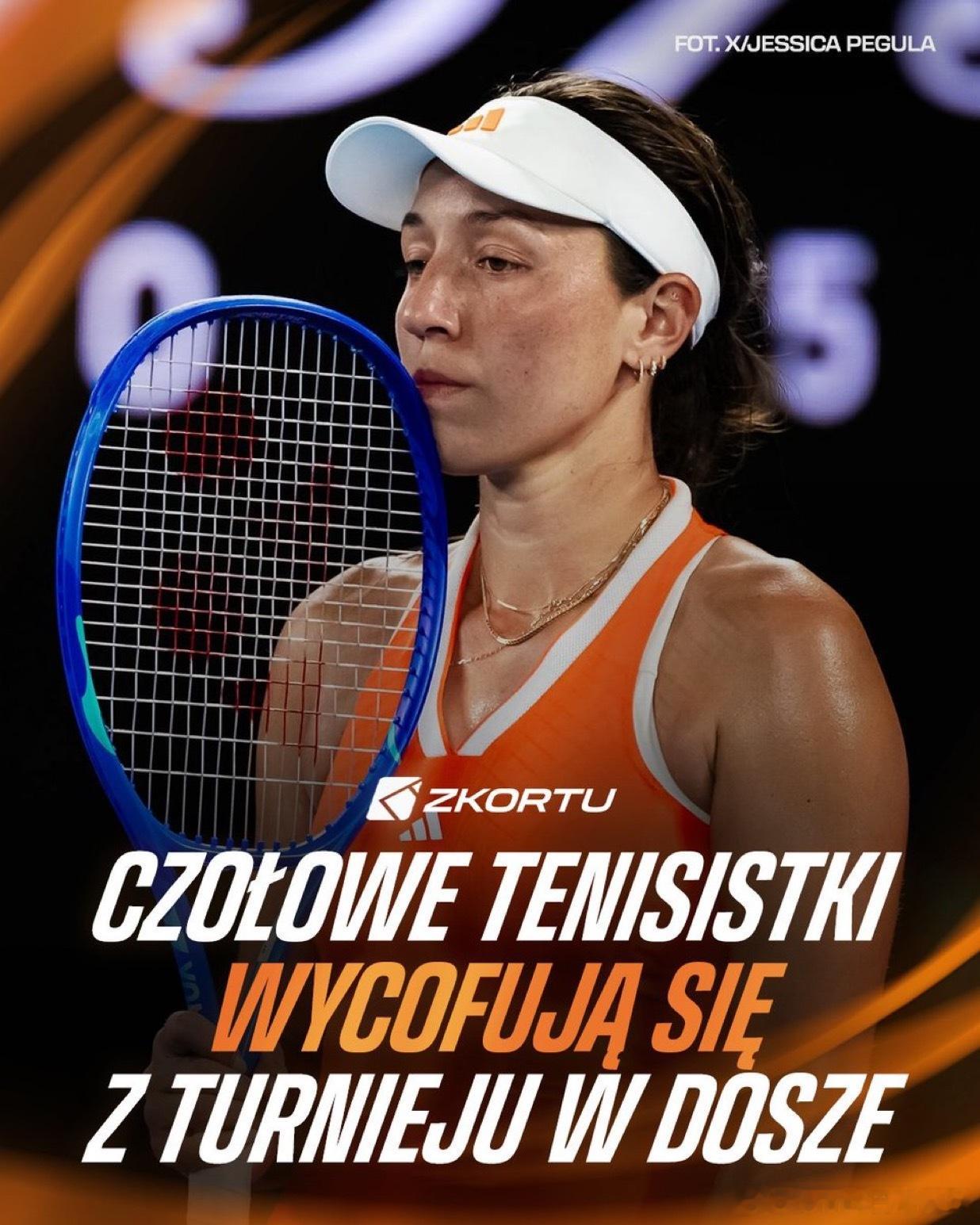 佩古拉领衔WTA多哈退赛潮近日，多位知名球员退出了在多哈举行的WTA1000巡