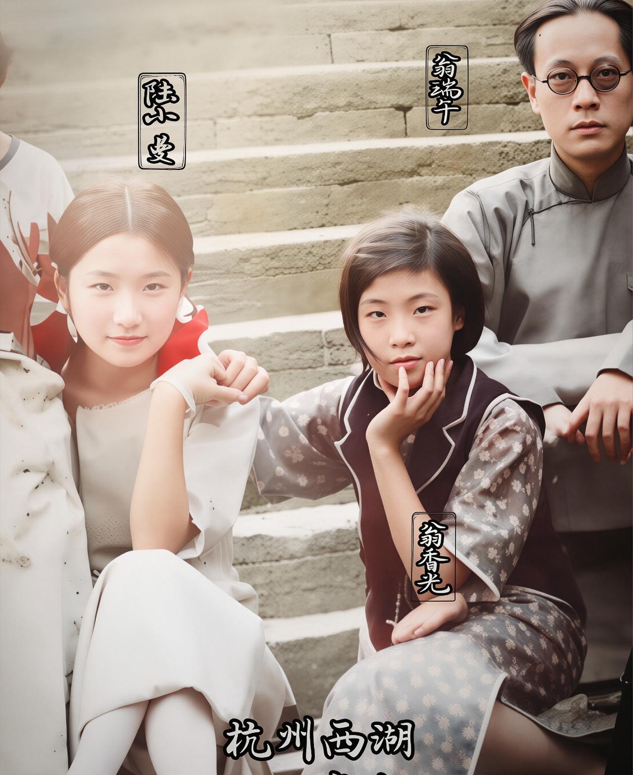 陆小曼有多美？1929年在西湖的留影，她26岁，青春美丽，俏皮可爱