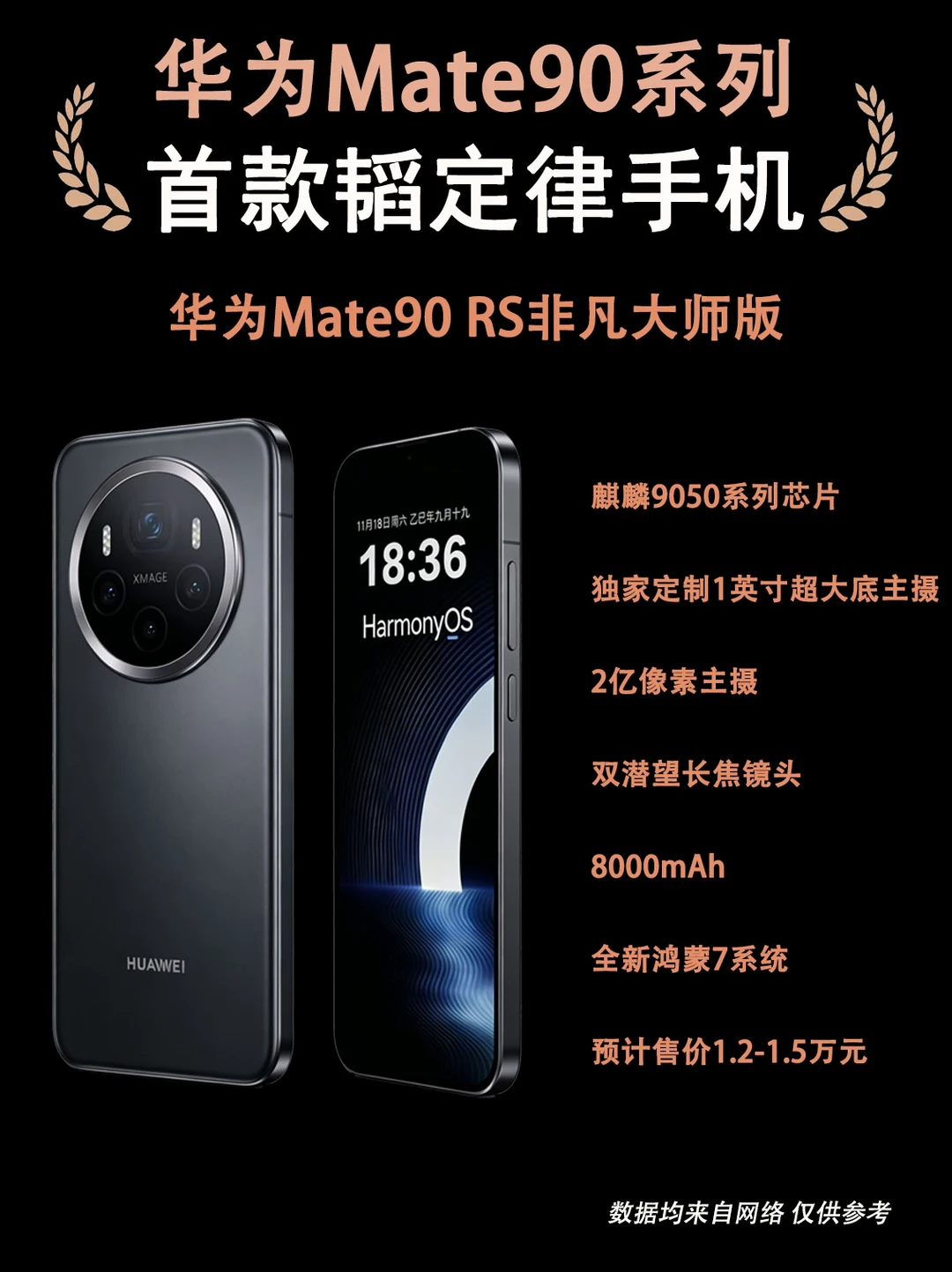 华为Mate90系列新品爆料、定档10月份发布