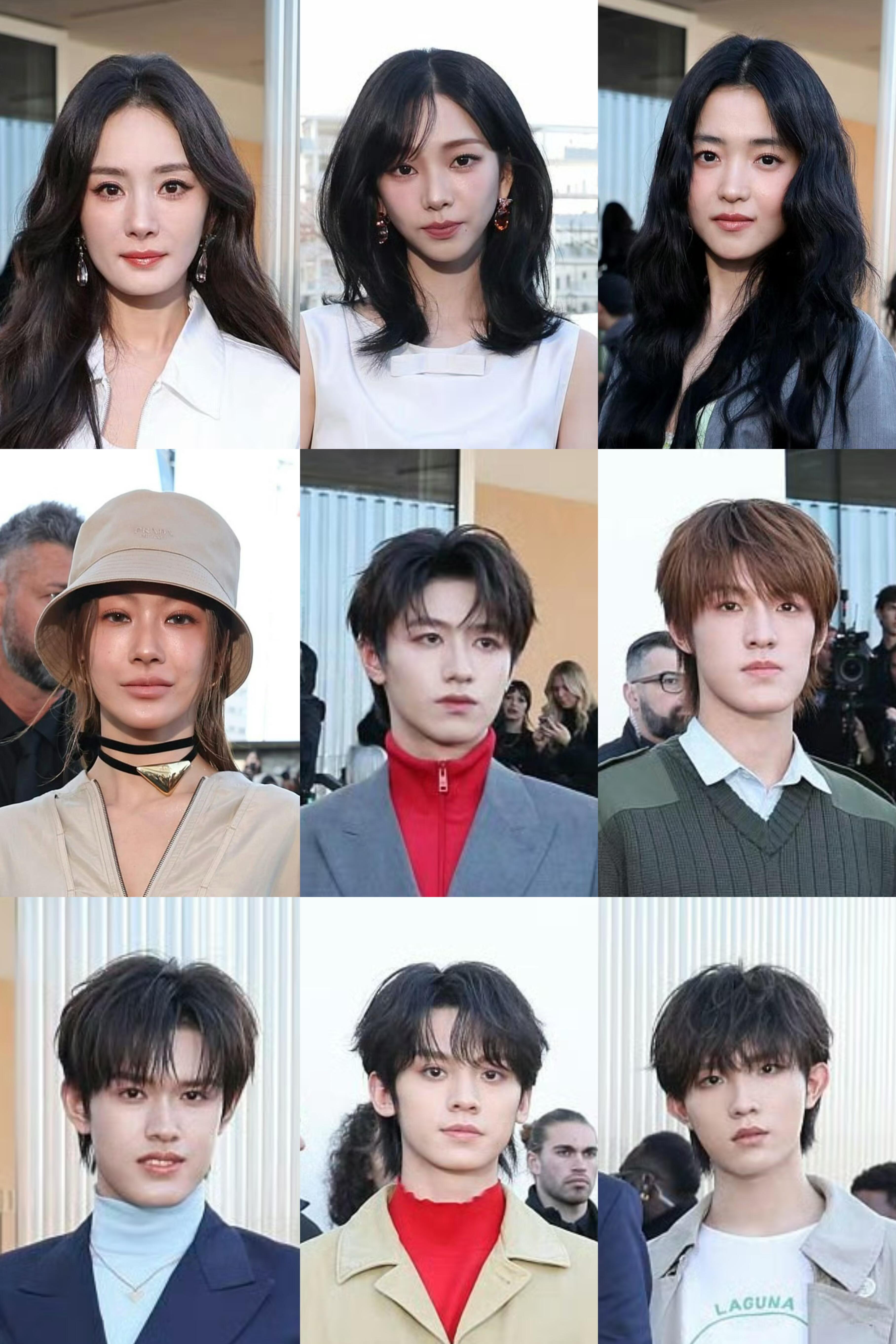 Prada大秀G社怼脸生图杨幂、柳智敏、top登陆少年（朱志鑫张泽禹张极左