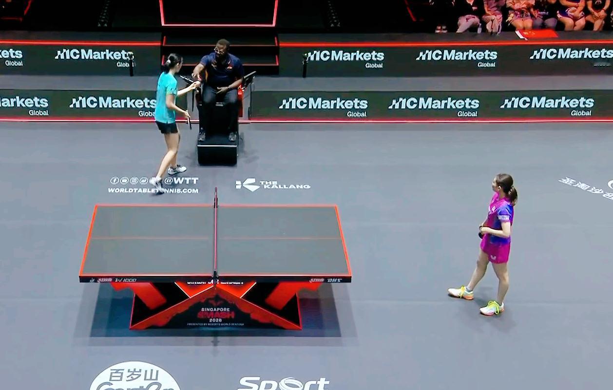 我去！陈熠太猛了，把桥本帆乃香打急眼了！陈熠开局不顺，第一个发球，球就坏