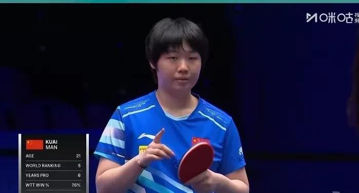 蒯曼也晋级16强了！WTT美国大满贯刚刚结束了一场女单1/16决赛。世界排名