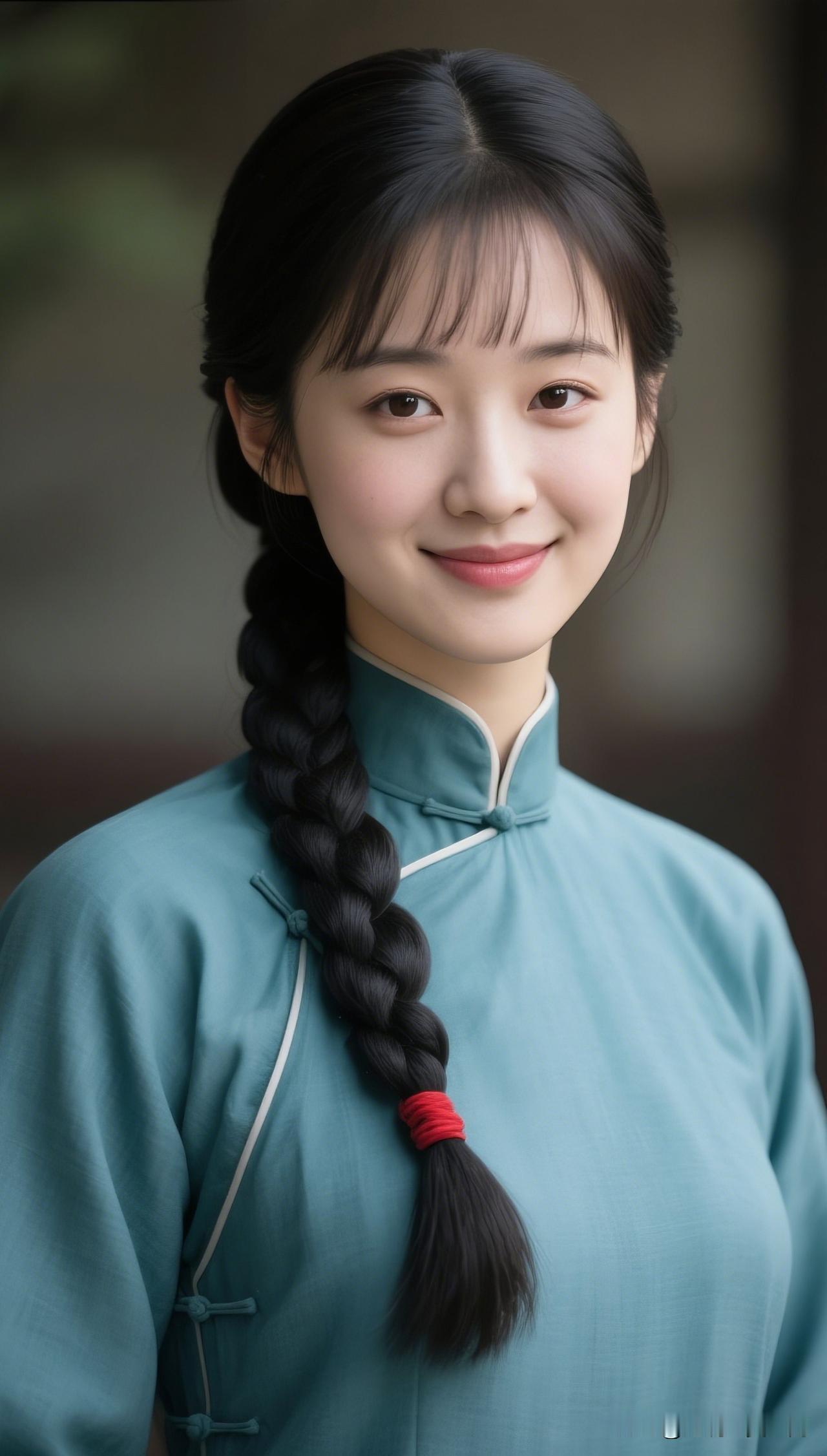 古风少女，青衫飘飘，笑靥如花。美女究竟能有多美