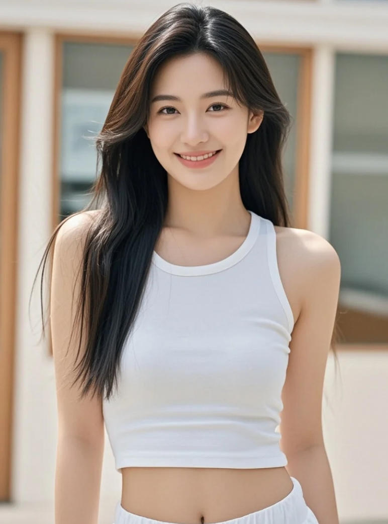 头发丝都在发光！这位美女的氛围感，绝了！