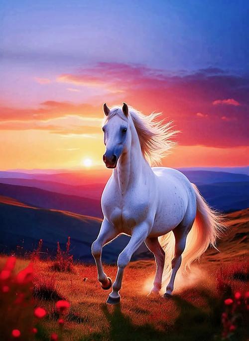 我的创意下联可以是：1、马踏轻云迎晓色🤛鹤唳长空破暮烟‌。2、马踏轻云