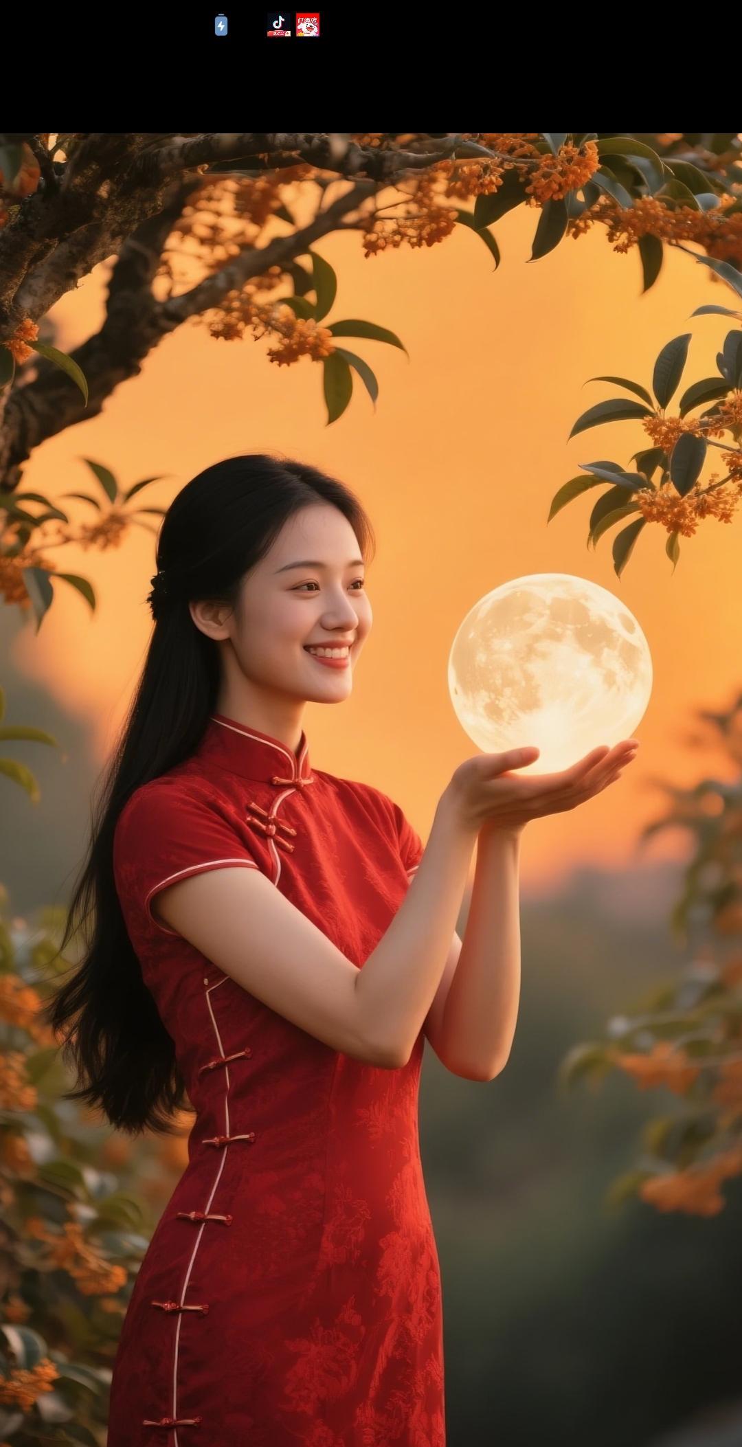 《七律·桂下邀月》/马进鹏金粟枝头露未收，红裳映月韵偏幽。清辉捧向云边客，香