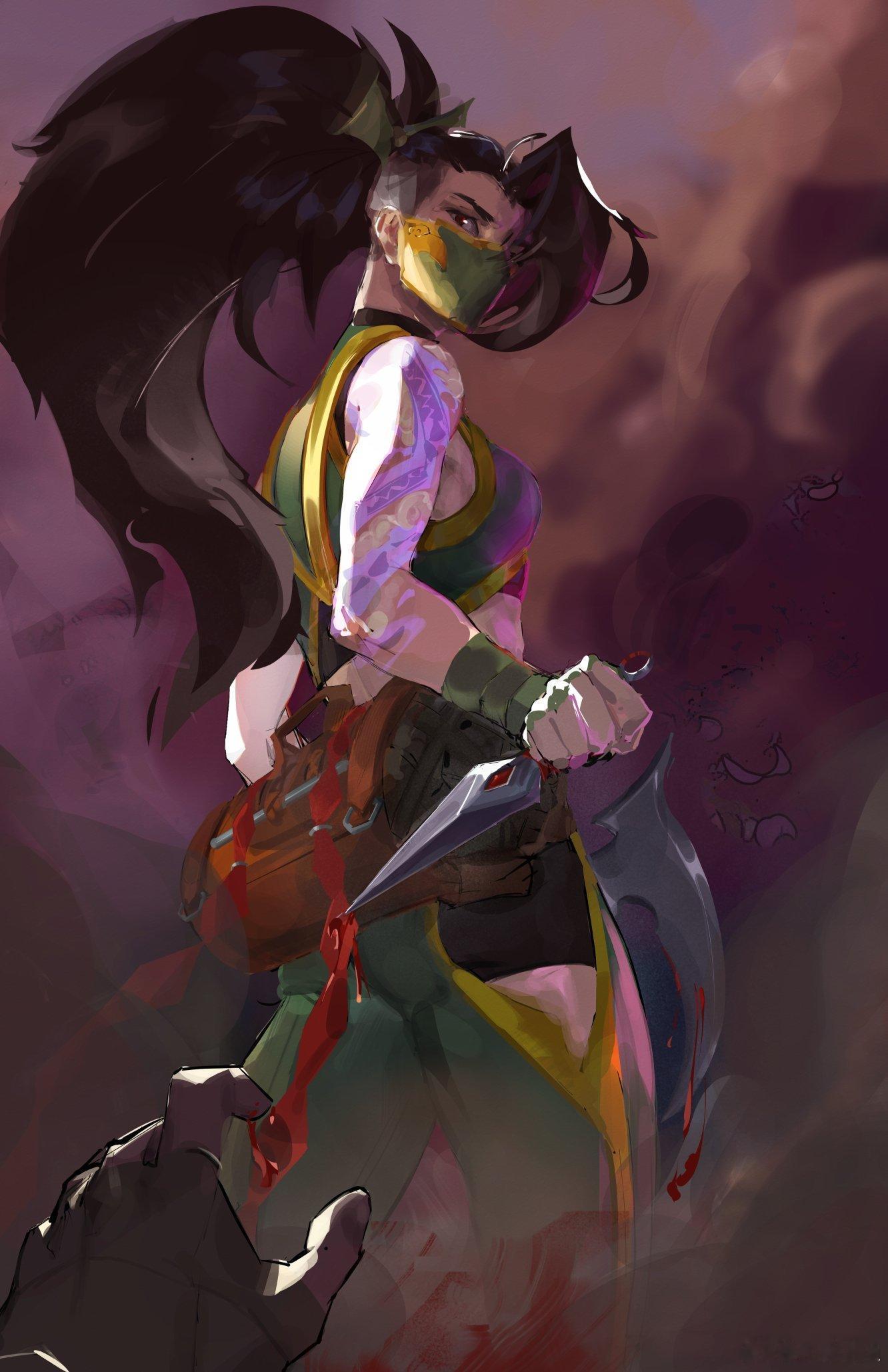 阿卡丽（cr:Rafeyel_art）英雄联盟