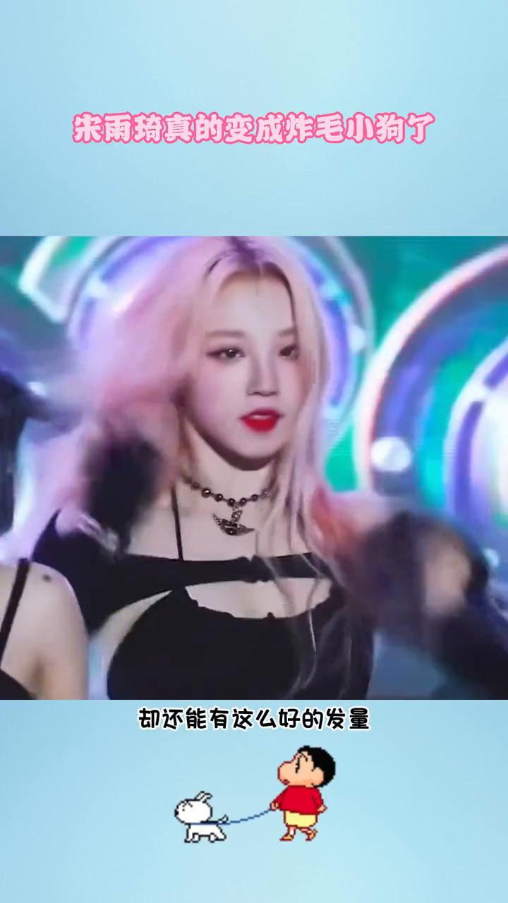 宋雨琦真的变成炸毛小狗了。明明宋雨琦头发经常烫染，发色几乎是几天一换，却还能有